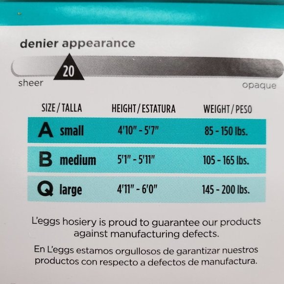 L'eggs Everyday Nude Pantyhose 4 pair NEW in Box! - Picture 3 of 5